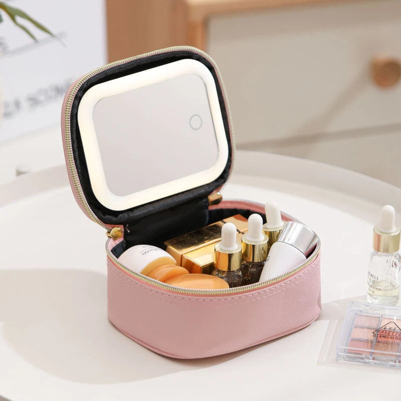Mini LED Lighted Makeup Bag