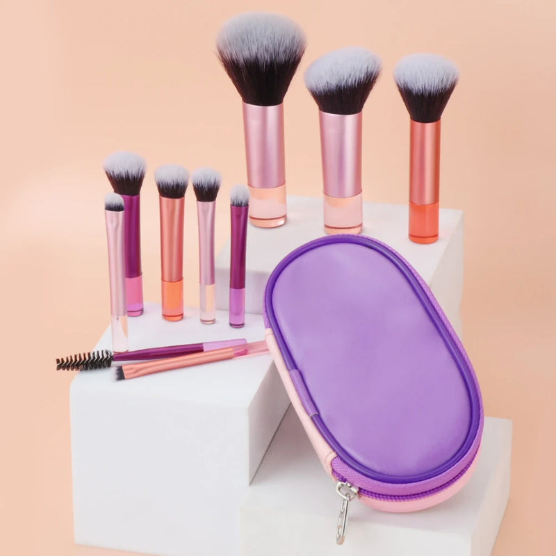 Portable Mini Makeup Brush Set