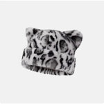 Leopard Print Plush Teddy Bear Hat